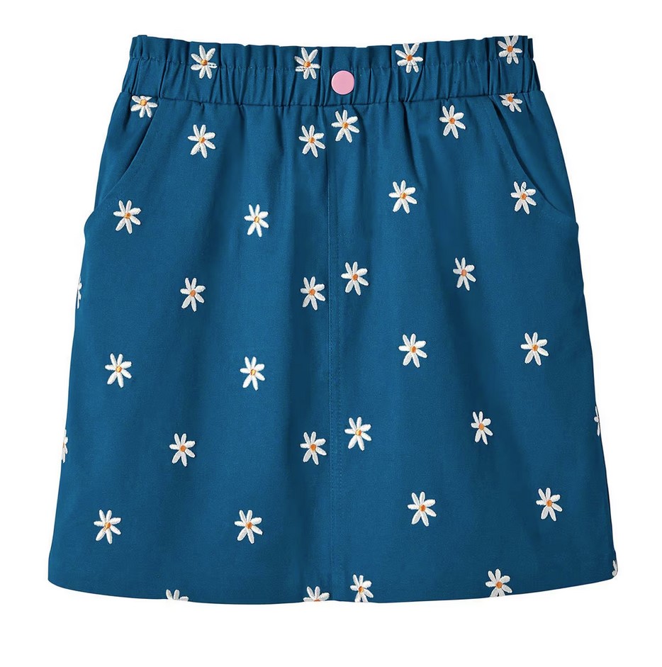 Daisy Embroidered Skirt